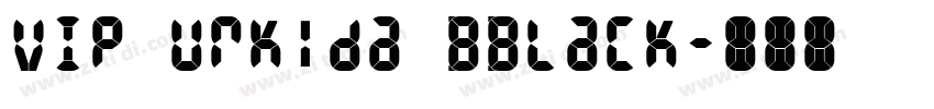 VIP Urkida BBlack字体转换